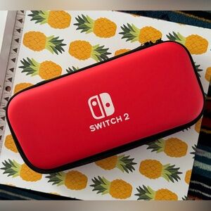 Red Carrying and Accessory Case Nintendo Switch 2
